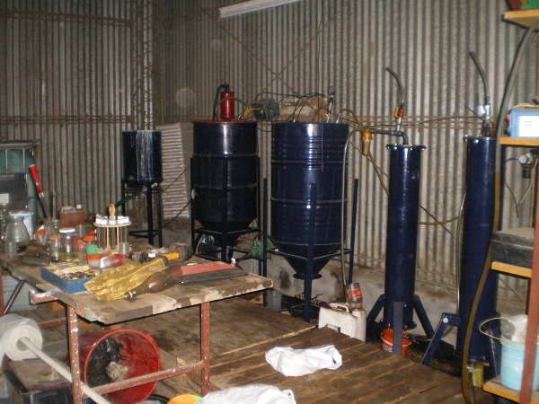 A farm runs on homemade biodiesel in Argentina